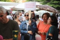 ODUNPAZARı KAYMAKAMLıĞı - Mahalle Kadınlarından Pazarda Baz İstasyonu Protestosu