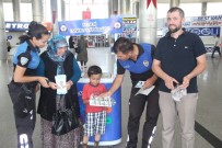 EMNIYET KEMERI - Otogarda Yolcular Hırsızlık, Dolandırıcılık Ve Trafik Güvenliği Konusunda Bilgilendirildi