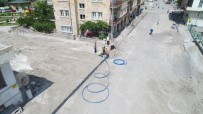 YAYA KALDIRIMI - Saatçi Hoca Caddesi'nde Sıcak Asfalt Serimi İçin Hazırlıklar Sürüyor