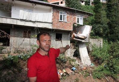 Yol Genişleme Çalışmasının Ardından Yağan Şiddetli Yağmur Evi Yıktı