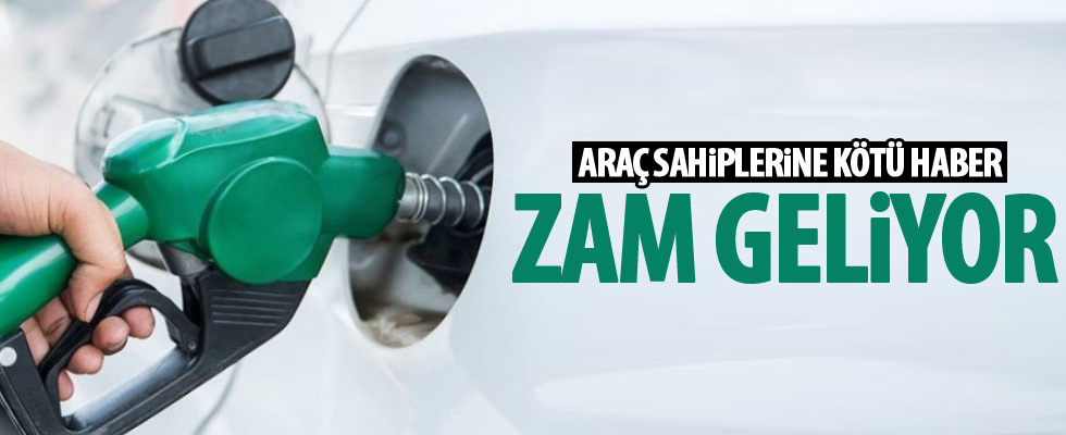 Benzine zam geliyor!