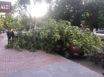 ŞİDDETLİ RÜZGAR - Kayseri'de Kapuzbaşı Şelaleleri'ne Giden Yol Aşırı Yağıştan Kapandı