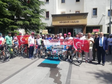 Nevşehir'de Pedallar 15 Temmuz Şehitler İçin Döndü