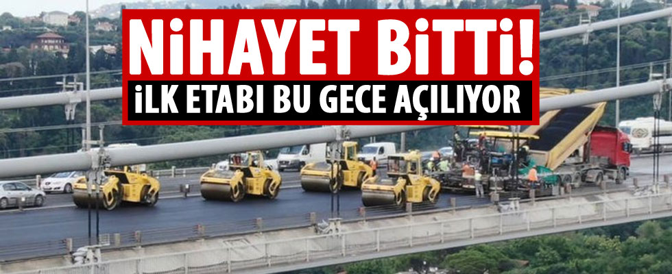 FSM Köprüsü'nün birinci etabı bu gece trafiğe açılıyor