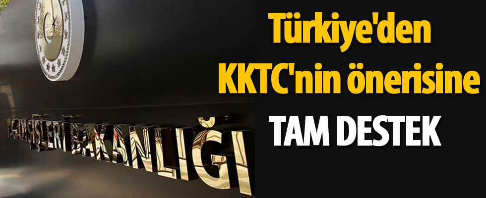 Türkiye'den KKTC'nin önerisine destek