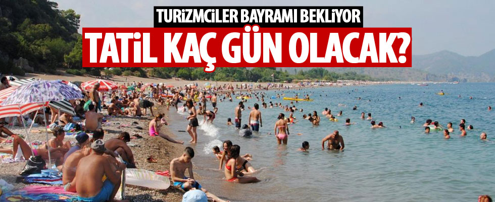 Turizmcilerden 9 günlük tatil talebi