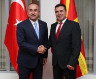 ÇAVUŞOĞLU - Çavuşoğlu, Kuzey Makedonya Başbakanı Zaev Tarafından Kabul Edildi