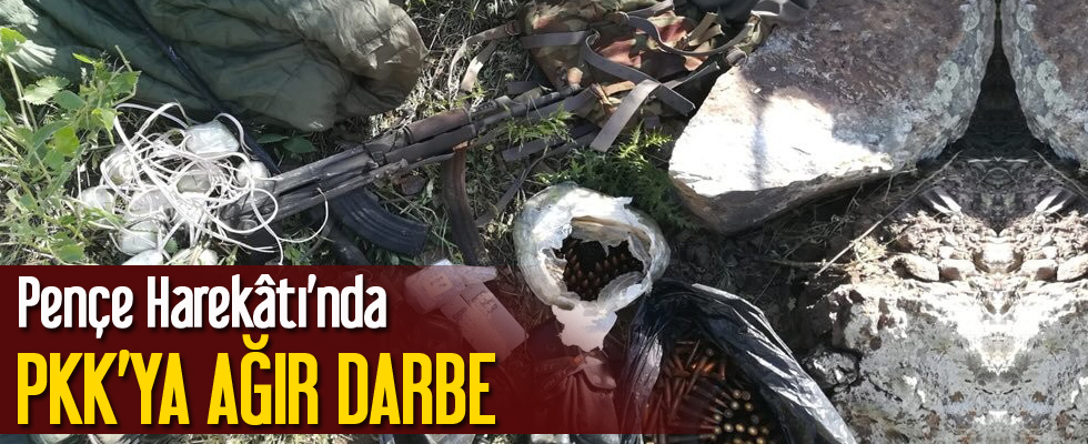 Pençe Harekâtı ile terör örgütü PKK'nın 177 mağara ve sığınağı imha edildi