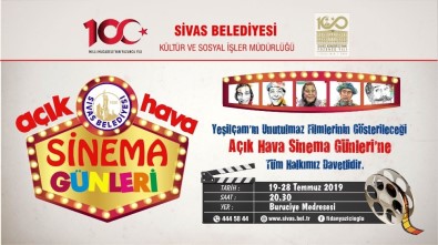 Sivas'ta ' Açık Hava Sinema Günleri'  Başlıyor