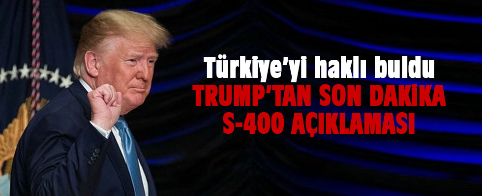 Trump'tan son dakika Türkiye açıklaması