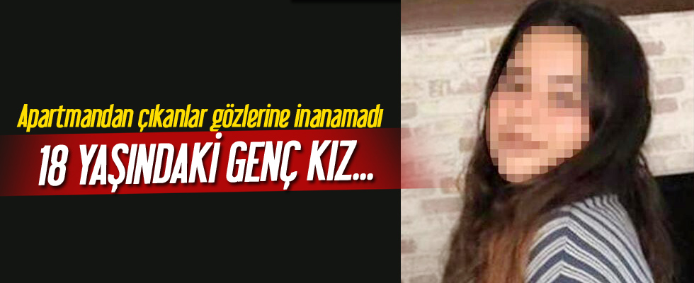 Apartmandan çıkanlar korkunç manzarayla karşılaştı