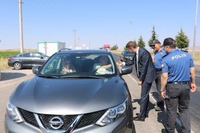 Acıgöl Kaymakamı Koyuncu Yol Kontrol Faaliyetlerine Katıldı
