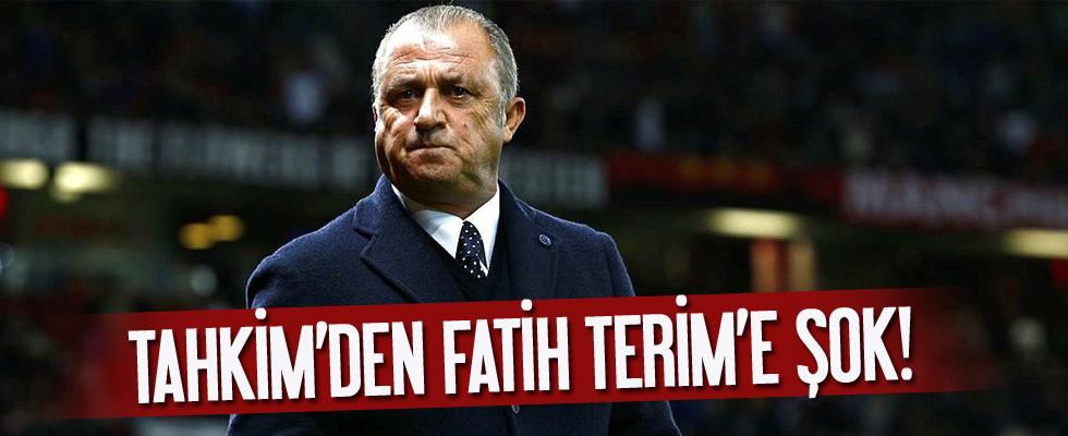 Tahkim'den Fatih Terim'e büyük şok!