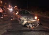 POLİS MERKEZİ - Tekirdağ'da Otomobil Koyun Sürüsüne Daldı