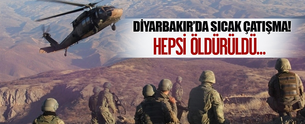 Diyarbakır'da çatışma:5 terörist etkisiz hale getirildi