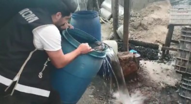 Adana'da 2 Bin Litre Sahte İçki Ele Geçirildi