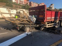 CENAZE ARACI - Başkent'te Kamyonet, Önündeki Tıra Ok Gibi Saplandı Açıklaması 1 Ölü