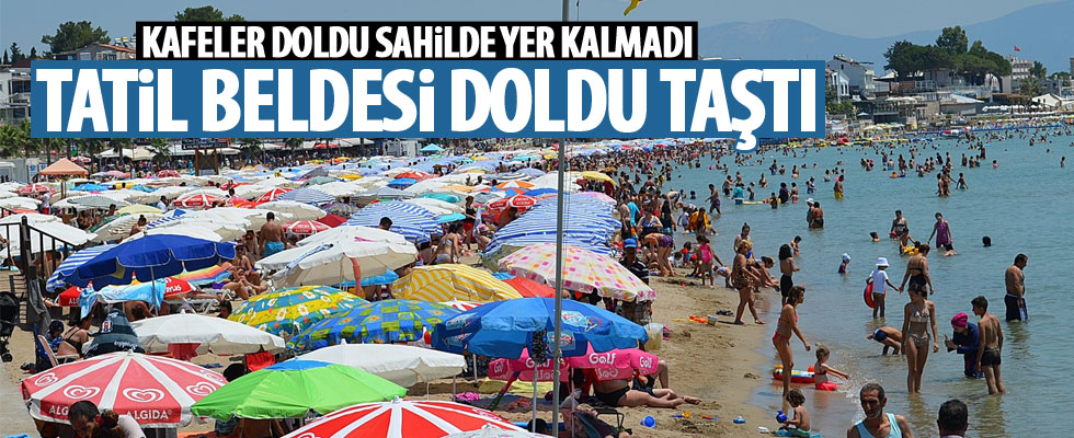 O beldede güneşlenecek yer kalmadı!
