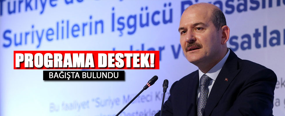 Bakan Soylu, TDV'ye kurban bağışında bulundu