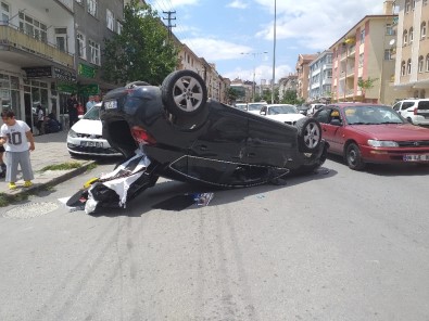 Başkentte Yoldan Çıkan Otomobil Takla Attı Açıklaması 1 Yaralı