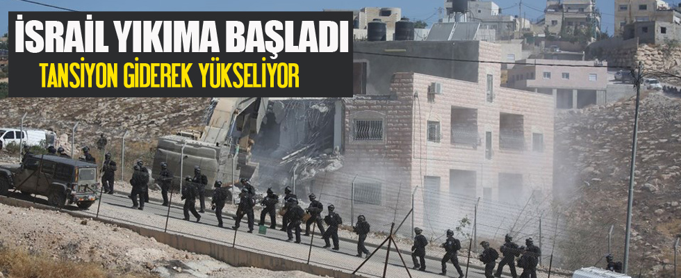 İsrail Doğu Kudüs'te yıkıma başladı