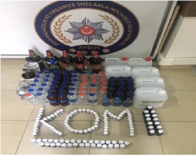 Didim'de Kaçak İçki Operasyonu