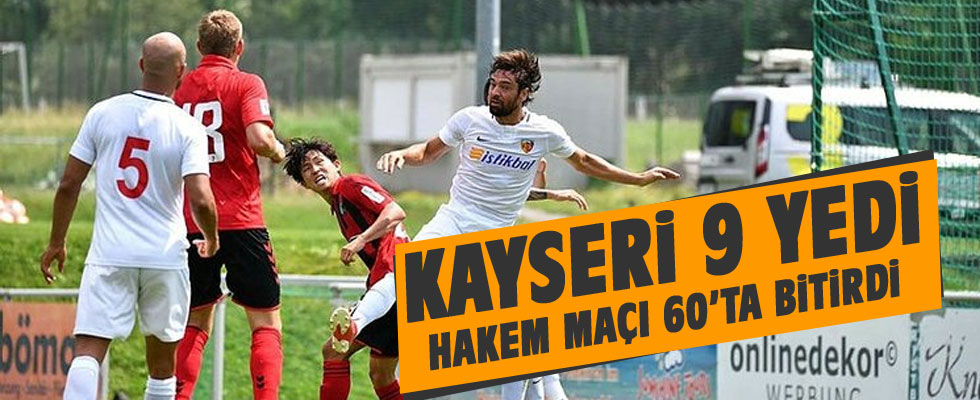 Freiburg Kayseri'ye 9 gol attı