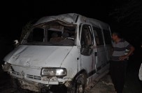 YEŞILYAYLA - Tarım İşçilerini Taşıyan Minibüs Şarampole Devrildi Açıklaması 1 Ölü, 5 Yaralı
