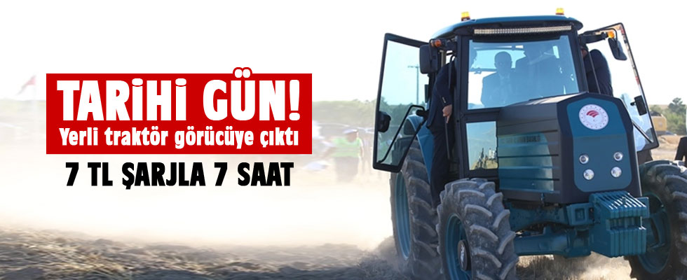 Yerli traktör görücüye çıktı, Başkan Erdoğan test etti