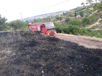 Mangal Ateşi Otluk Alanda Yangına Neden Oldu