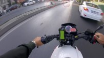 AYVANSARAY - Motosikletli Gencin Metrelerce Sürüklendiği Kaza Kamerada