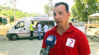 Türk Kızılay Düzce'de Yaraları Sarmak İçin Yoğun Mesai Harcıyor