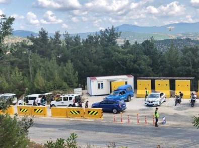 Çanakkale'de Drone İle Havadan Trafik Denetimi