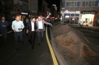 YAYA KALDIRIMI - Belediye Başkanı Arı, Lale Caddesindeki Yol Çizgi Çalışmalarını Denetledi