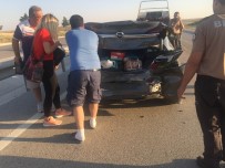 Konya'da Otomobiller Çarpıştı Açıklaması 5 Yaralı