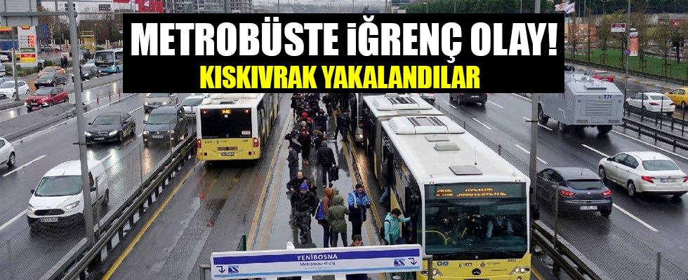Metrobüste iğrenç iddia