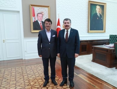 Başkan Türkmenoğlu'ndan Sağlık Bakanı Koca'ya Ziyaret