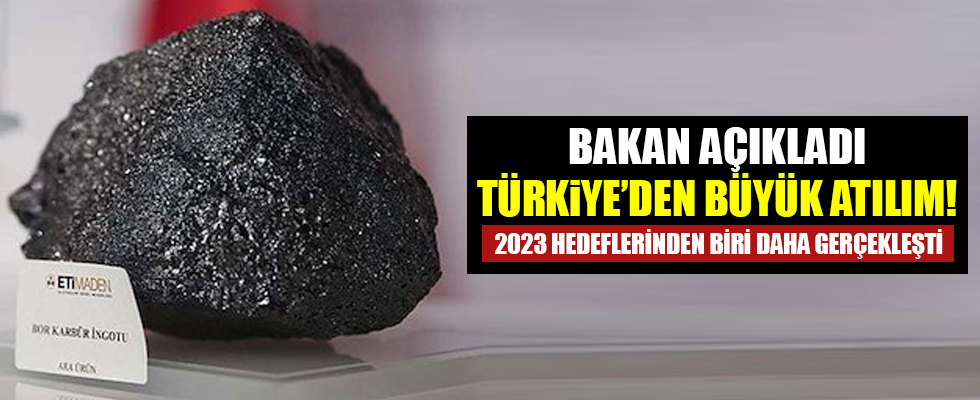 Bor Karbür üretimi anlaşmasında sona gelindi