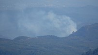 LAZKİYE - Hatay Sınırında Orman Yangını