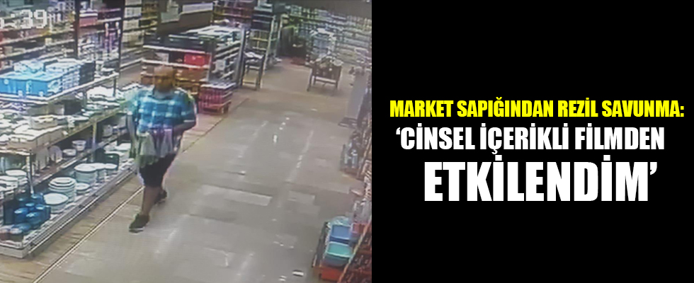 Market sapığından rezil savunma