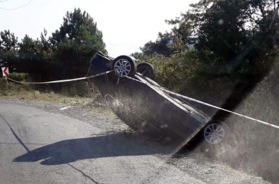 Türkeli'de Otomobil Takla Attı Açıklaması 1Yaralı