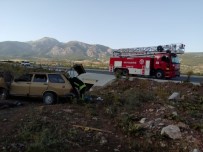 Takla Atan Otomobilin Sürücüsü Yaralandı Haberi