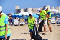 KıZKALESI - Turizm Merkezi Kızkalesi'nde Sahil Temizliği