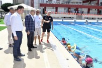 MAHMUT DEMIRTAŞ - Vali Demirtaş, Spor Salonlarında İncelemelerde Bulundu