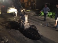 TANDOĞAN - Başkent'te Çöken Yol Korkuttu