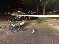 KAZIM KARABEKİR - Başkent'te Otomobil Köprüden Uçtu Açıklaması 1 Ölü, 2 Yaralı