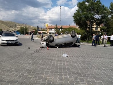 Çayırhan'da Trafik Kazası Açıklaması 1 Yaralı