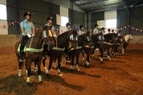 İZİNSİZ GÖSTERİ - Atlı Birlik Kapılarını İHA'ya Açtı