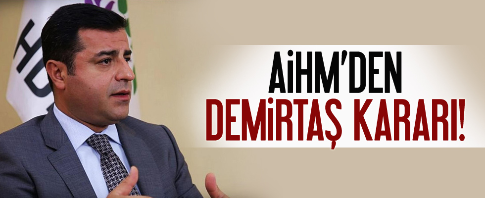 AİHM: Demirtaş'ın ifade özgürlüğü ihlal edildi