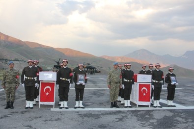 Hakkari'de Şehitleri Uğurlama Töreni